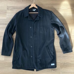 Banks Journal Wool Blend Coat Jacket Black